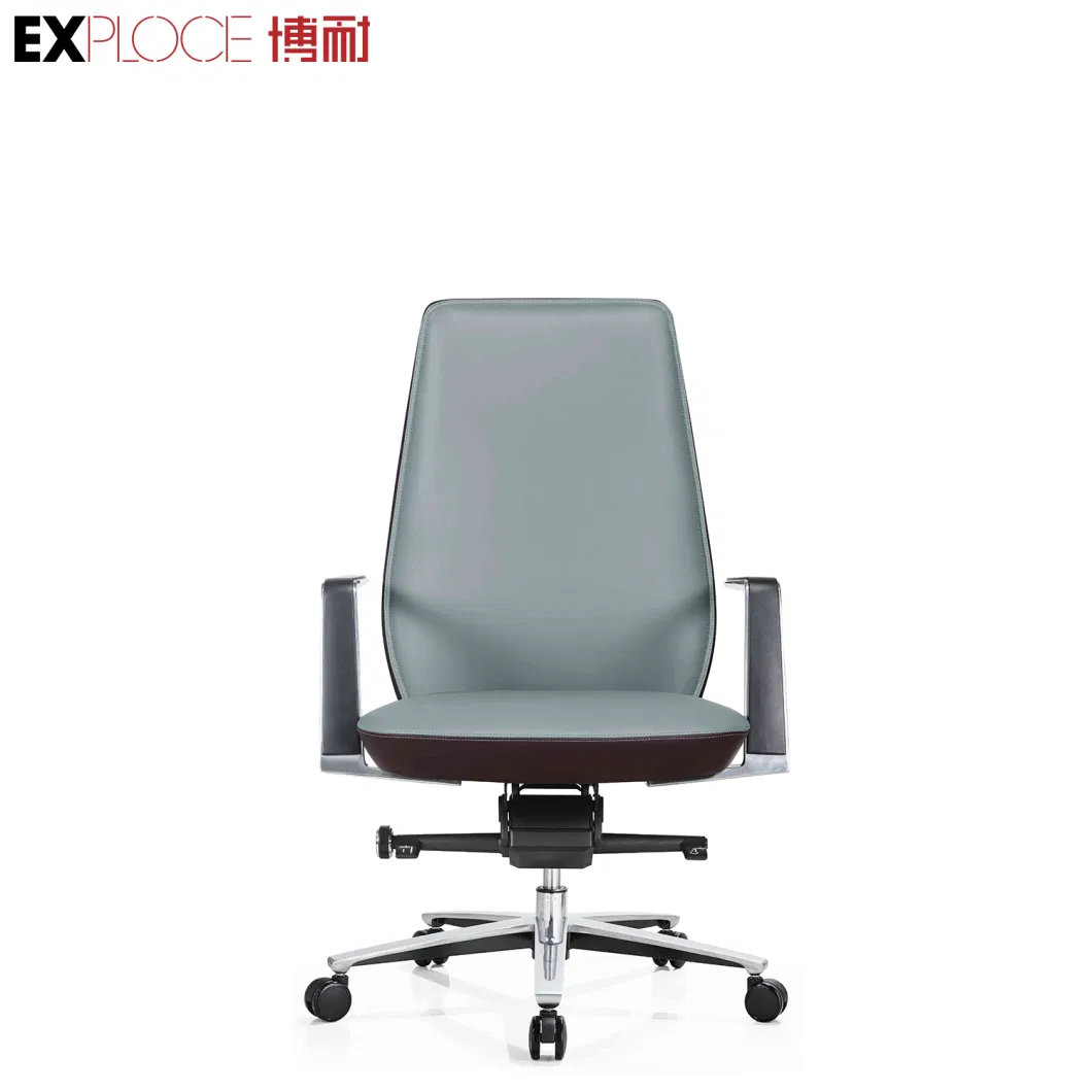 Modern French Commercial High Back Executive Black Leather Swivel Office Recliner Chairs Specifications
